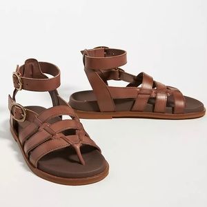 Anthropologie Gladiators Double Buckle Sandals